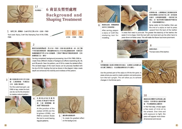 【匠心 × 吳軒】皮雕入門工具組｜寫實花卉：圖片 4