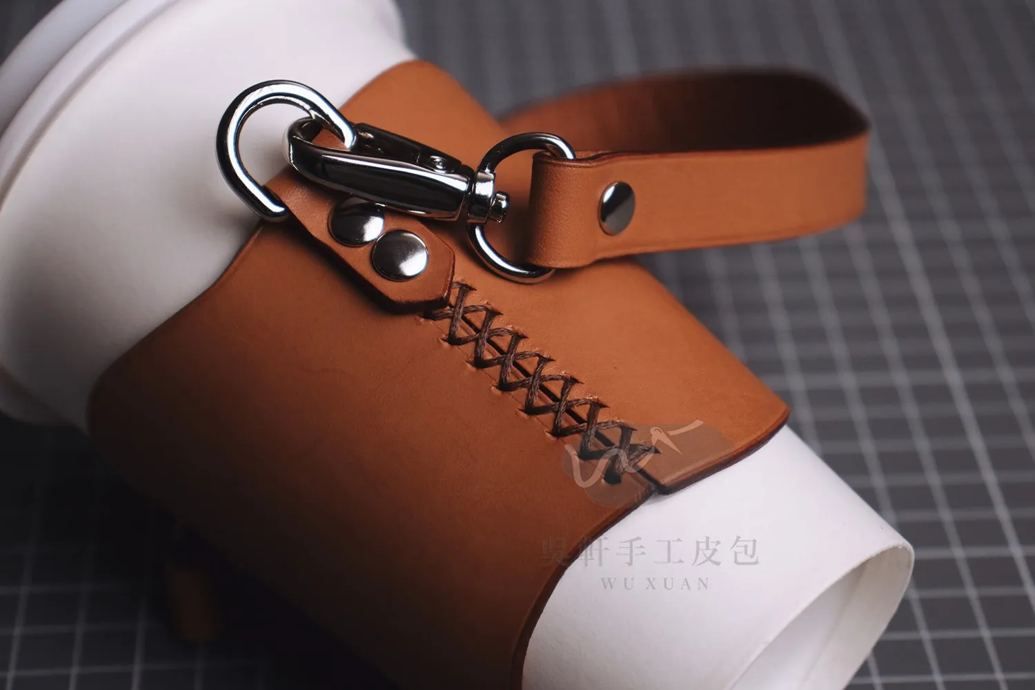 「CP2604皮革杯套」每月皮革課程版型 – 2026/4:圖片 3